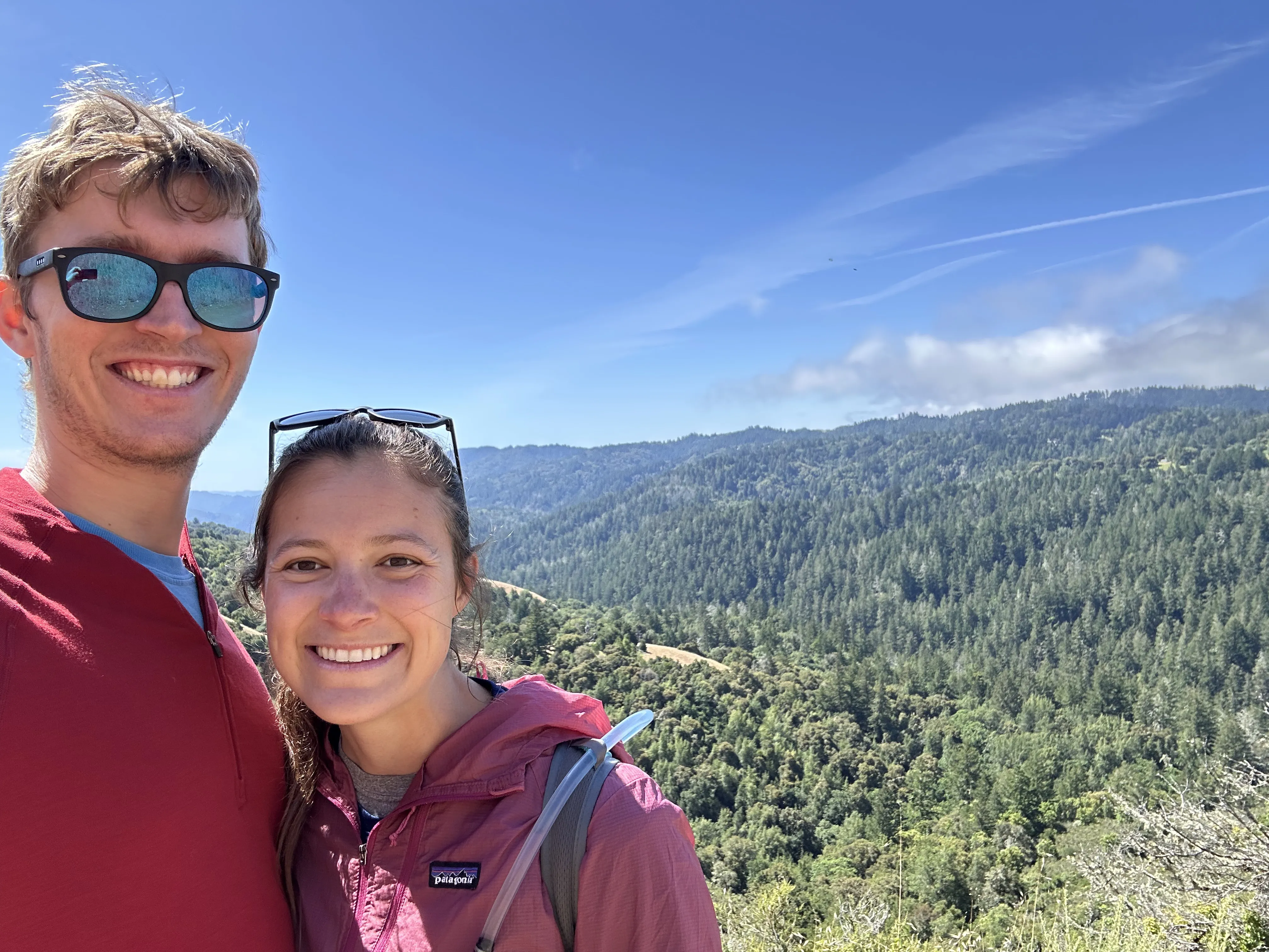 Selfie during day hike